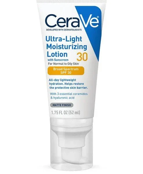 CeraVe Facial Moisturizing Lotion AM SPF 30, 52ml, Daily Face Moisturizer with SPF